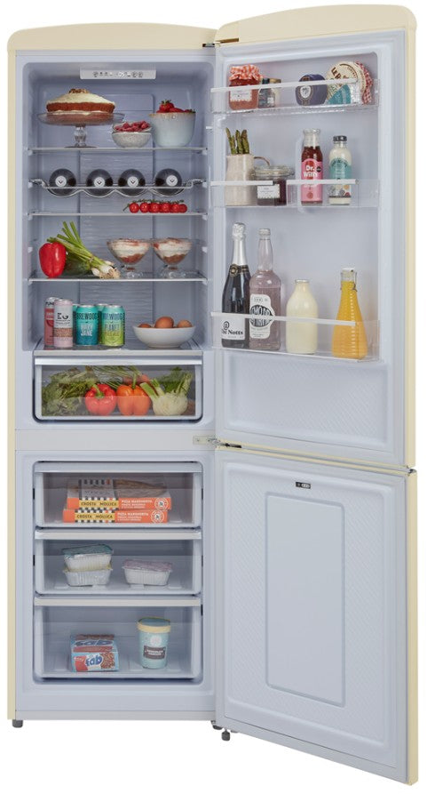 CDA FREESTANDING FRIDGE FREEZER 60:40 BARLEY | CDAFLORENCEBARLEY