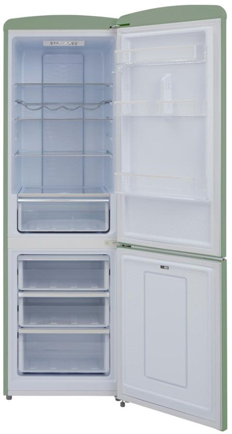 CDA FREESTANDING FRIDGE FREEZER 60:40 MEADOW GREEN | CDAFLORENCEMEADOW