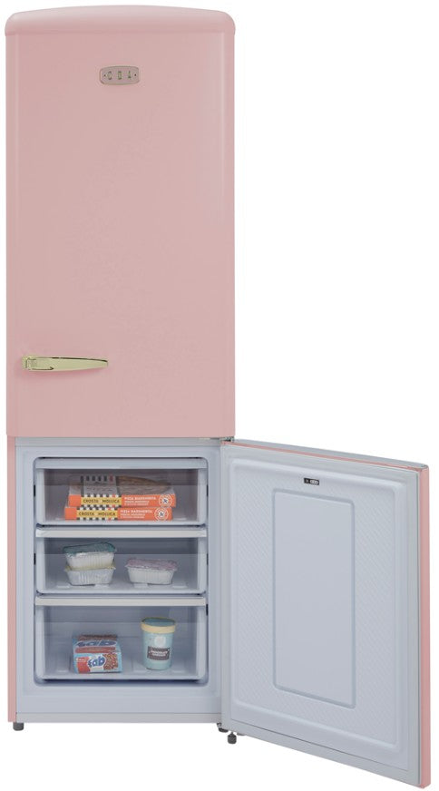 CDA FREESTANDING FRIDGE FREEZER 60:40 ROSE | CDAFLORENCETROSE
