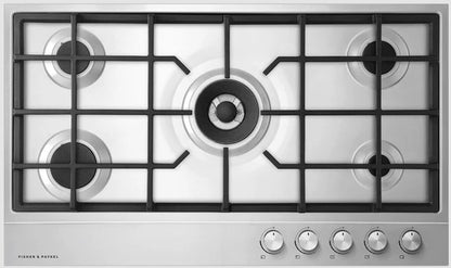 FISHER&PAYKEL 90CM 5 BURNER GAS HOB | CG905DLPX1