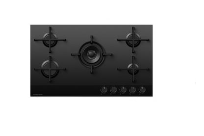 FISHER & PAYKEL 90CM GAS ON GLASS HOB | CG905DNGGB4