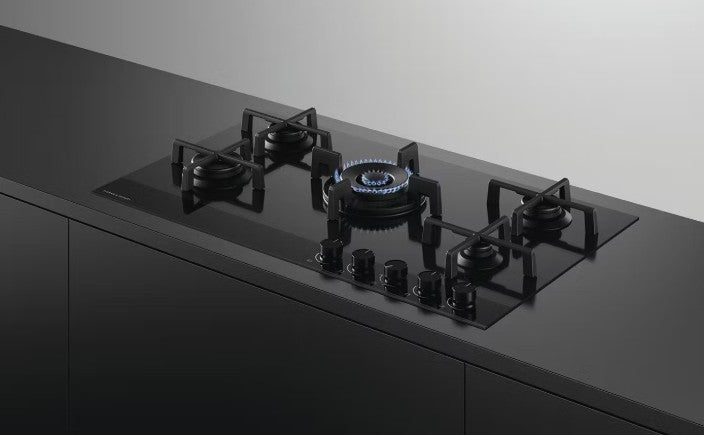 FISHER & PAYKEL 90CM GAS ON GLASS HOB | CG905DNGGB4