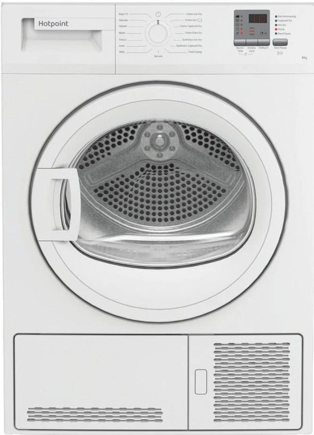 HOTPOINT 8KG CONDENSER DRYER WHITE | CHDC82WWGDUK