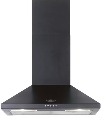 BELLING 60CM CHIMNEY HOOD BLACK | CHIM600RBLK
