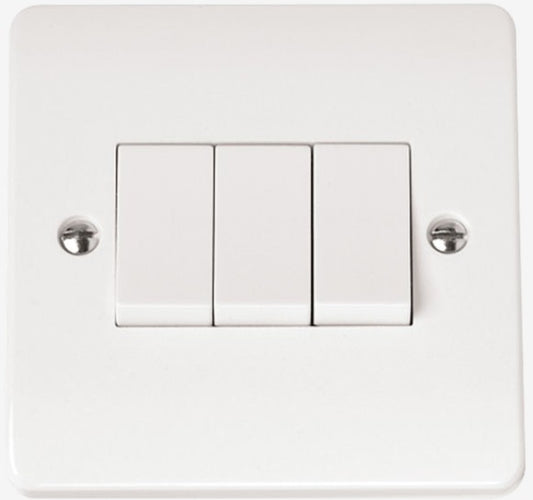 3 GANG 2 WAY 10A SWITCH PLATE | CMA013