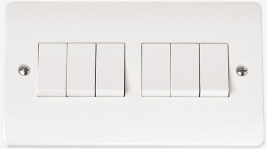 6-GANG 2-WAY 10A PLATE SWITCH           | CMA105