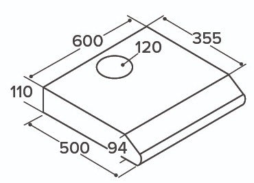 CDA 60CM TRADITIONAL  COOKER HOOD ST-STEEL | CST62SS