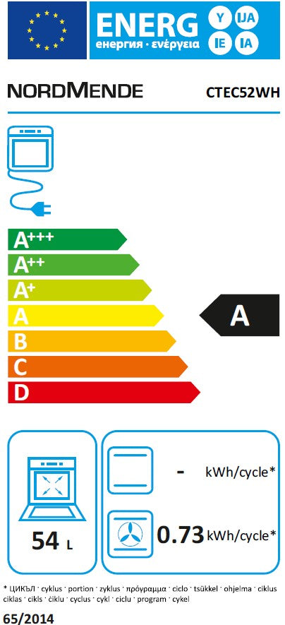 NORDMENDE 50CM TWIN CAVITY FREESTANDING CERAMIC WH | CTEC52WH