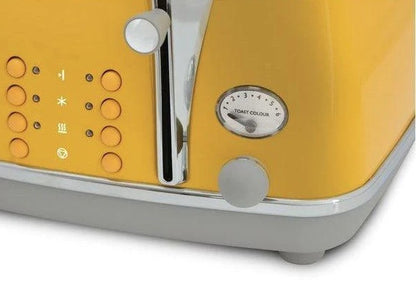 DELONGHI ICONA 4 SLICE TOASTER YELLOW | CTOC4003Y