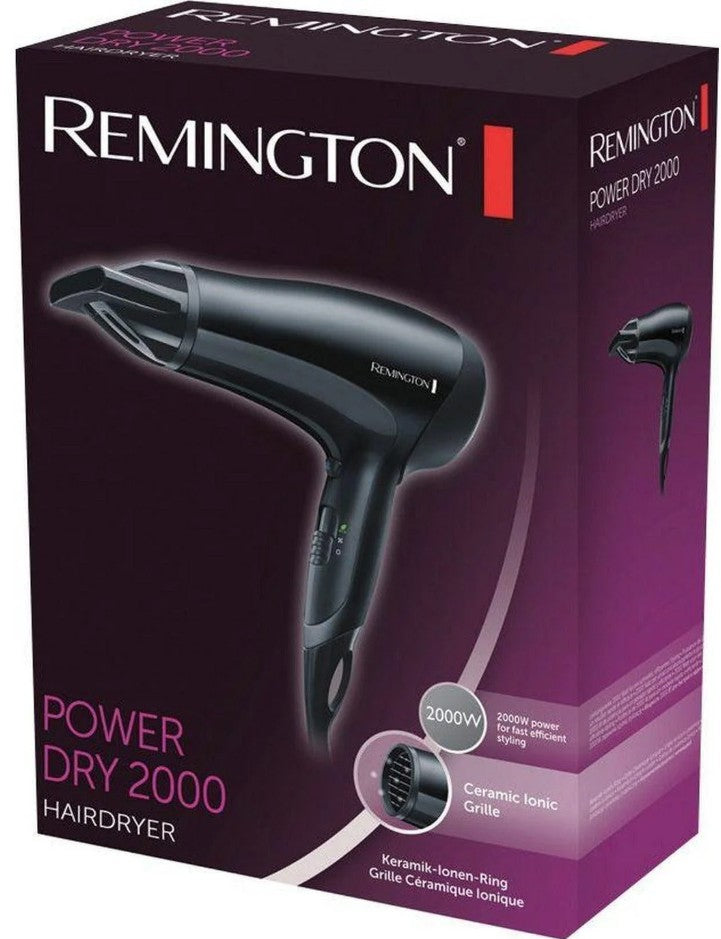 REMINGTON POWER DRY HAIRDRYER 2000 WATT | D3010