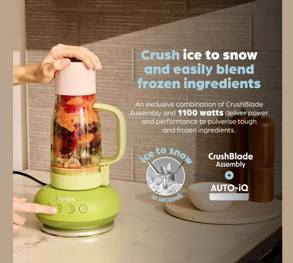 NINJA BLENDBOSS TUMBLER BLENDER BLUE RASPBERRY | DB351UKBL