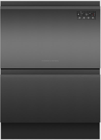 FISHER & PAYKEL DOUBLE DISHDRAWER BLACK STEEL | DD60D2HNB9