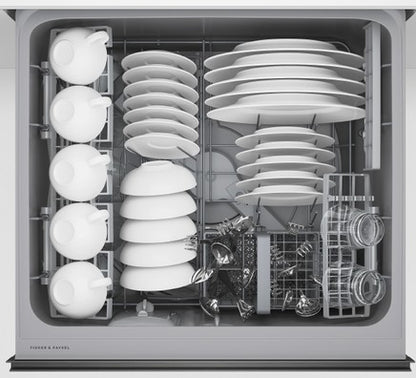 FISHER & PAYKEL DOUBLE DISHDRAWER BLACK STEEL | DD60D2HNB9