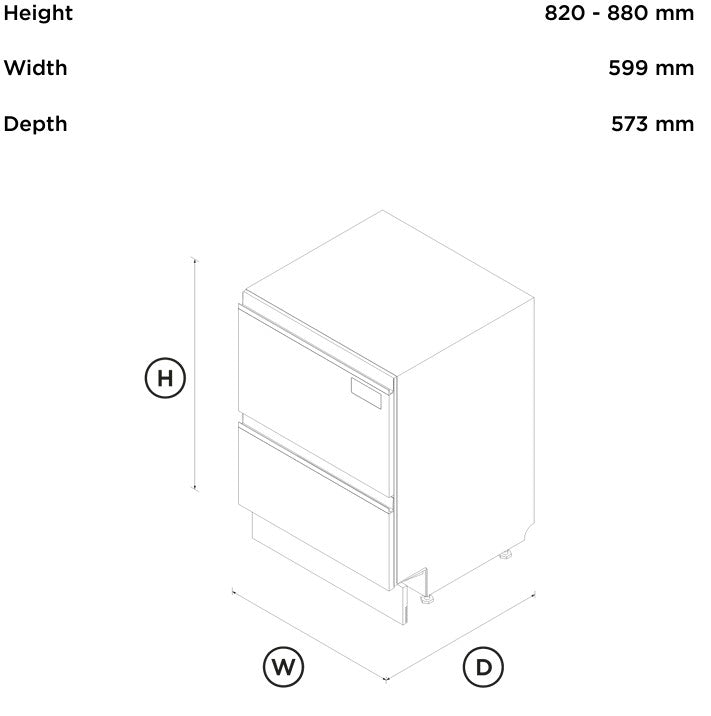 FISHER- PAYKEL DOUBLE DISHDRAWER STAINLESS STEEL | DD60D2HNX9