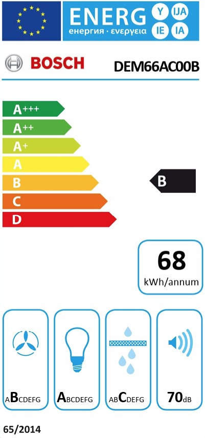 BOSCH INTEGRATED HOOD | DEM66AC00B