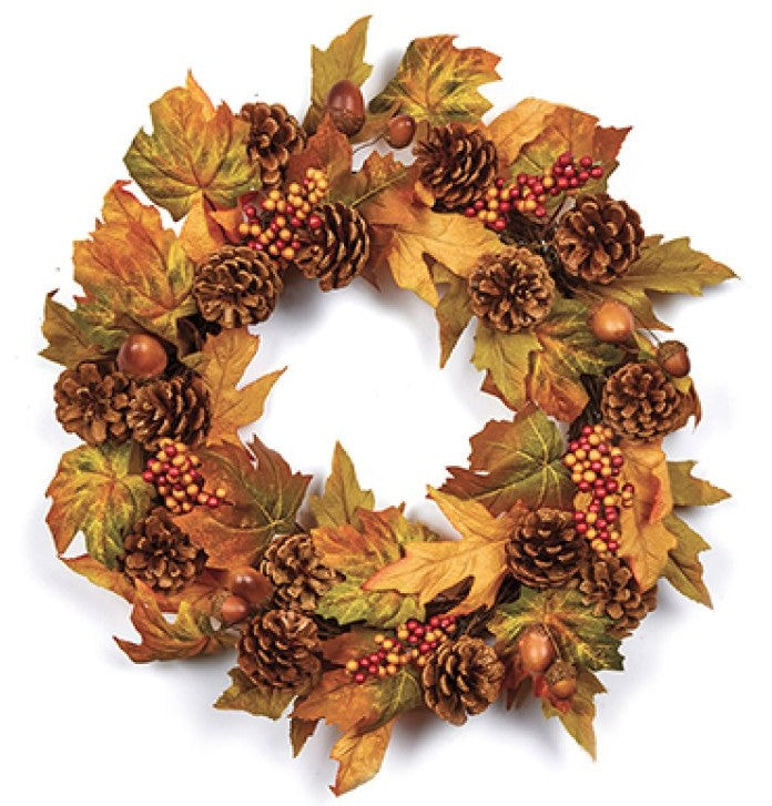 50CM CONE AND BERRY WREATH | DF237265