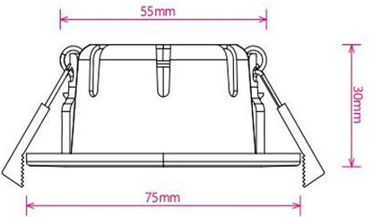 5W FIRE RATED CCT DIMMABLE TILT WH | DL5WCCTWH