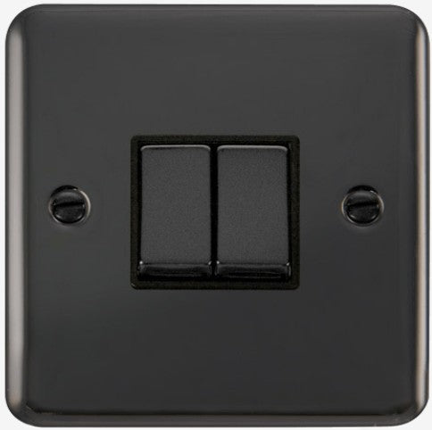 10A 2G 2W SWITCH PLATE | DPBN412BK