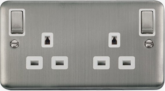2 GANG 13A SWITCHED SOCKET OUTBOARD | DPSS1836WH