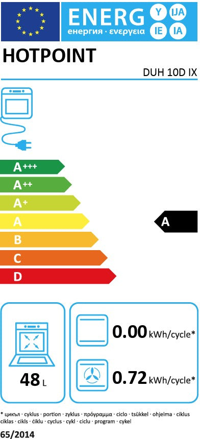 HOTPOINT BUILT UNDER DOUBLE OVEN ST ST | DUH10DIX