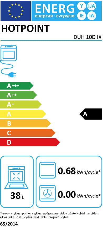 HOTPOINT BUILT UNDER DOUBLE OVEN ST ST | DUH10DIX