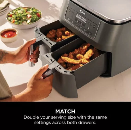 NINJA 6-IN-1 DUAL ZONE AIR FRYER 7.6L | DZ300UK