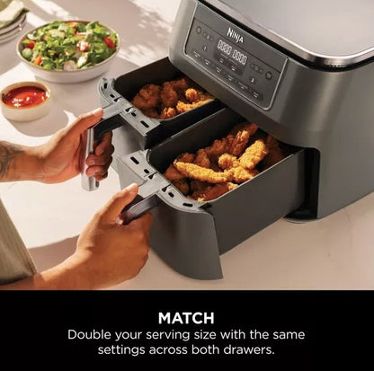 NINJA 6-IN-1 DUAL ZONE AIR FRYER 7.6L | DZ300UK