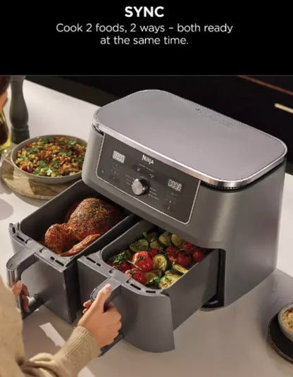 NINJA MAX 6-IN-1 DUAL ZONE AIR FRYER 9.5L | DZ400UK