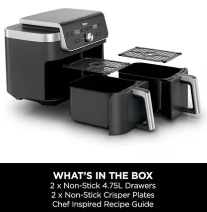 NINJA DUALZONE XL 9.5 LITRE 2 DRAWER AIR FRYER | DZ901UK