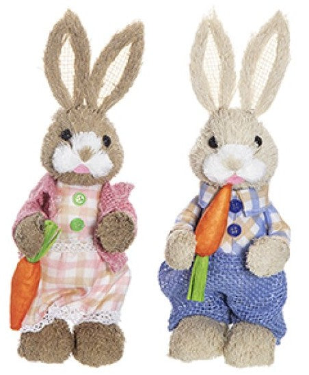 24CM HARRY/HARPER RUSTIC BUNNIES | EA260243