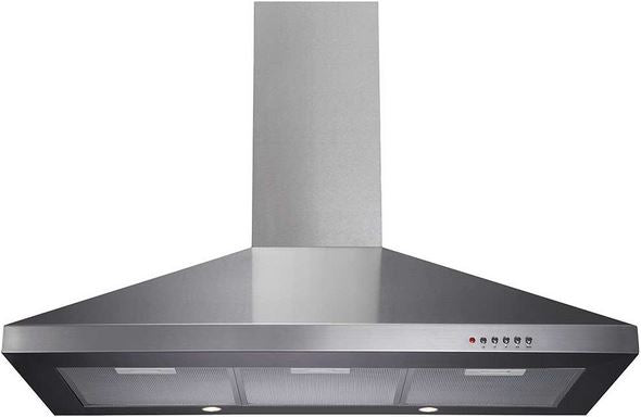 CDA 90CM CHIMNEY HOOD ST/STEEL | ECH91SS
