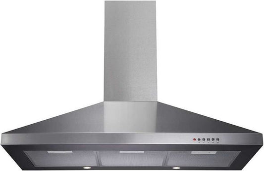 CDA 90CM CHIMNEY HOOD ST/STEEL | ECH91SS
