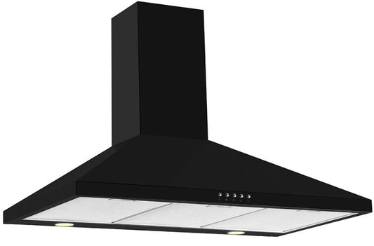 CDA 90CM CHIMNEY HOOD BLACK | ECH93BL