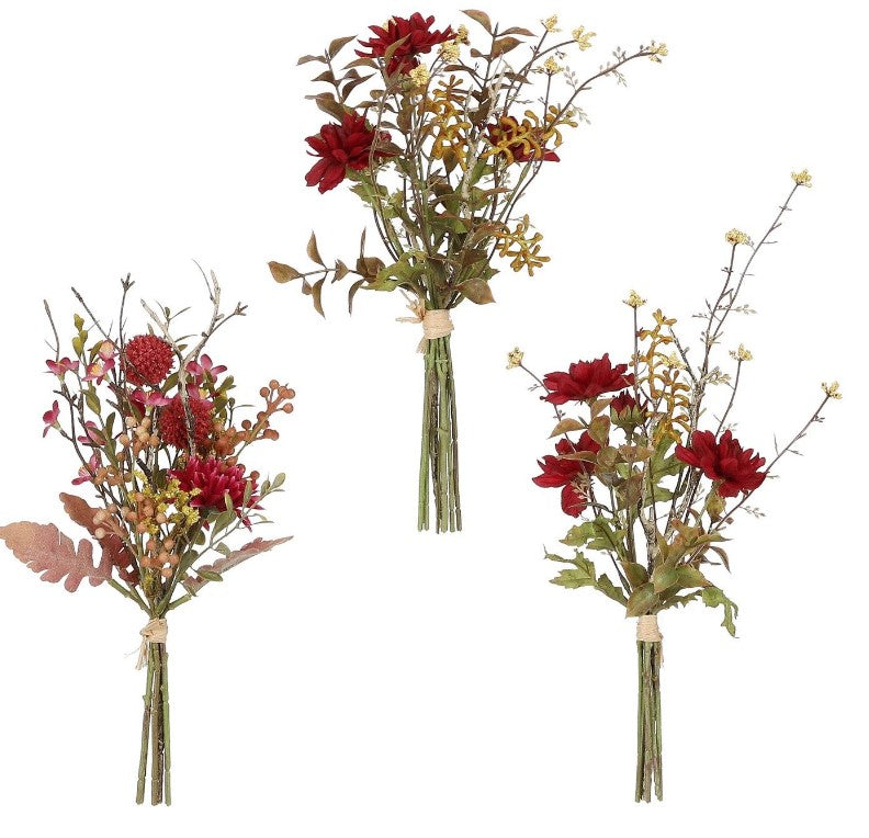 BOUQUET AUTUMN RED  - L38XD20CM
 | EDEL1121120