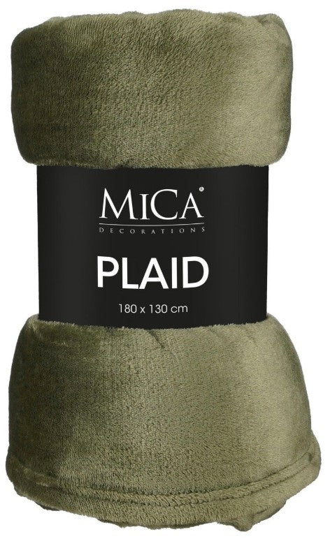 FAMKE FLEECE PLAID D. GREEN L180XW130CM | EDEL1130657