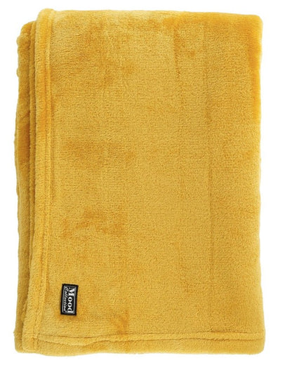 FAMKE FLEECE PLAID YELLOW - L180XW130CM | EDEL1130659