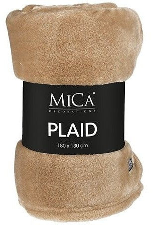 FAMKE FLEECE PLAID L. BROWN L180XW130CM | EDEL1130664