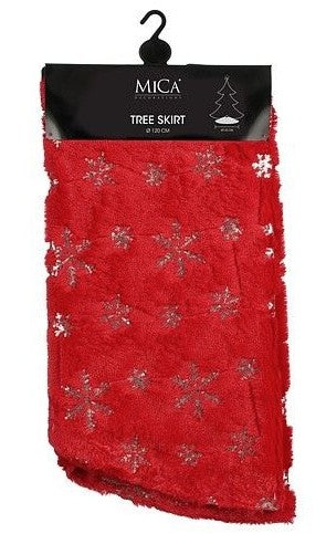 TREESKIRT SNOWFLAKE RED - D120CM | EDEL1182133