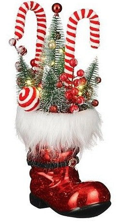 DECORATION BOOT TREE RED LED BATTERY | EDEL1199261
