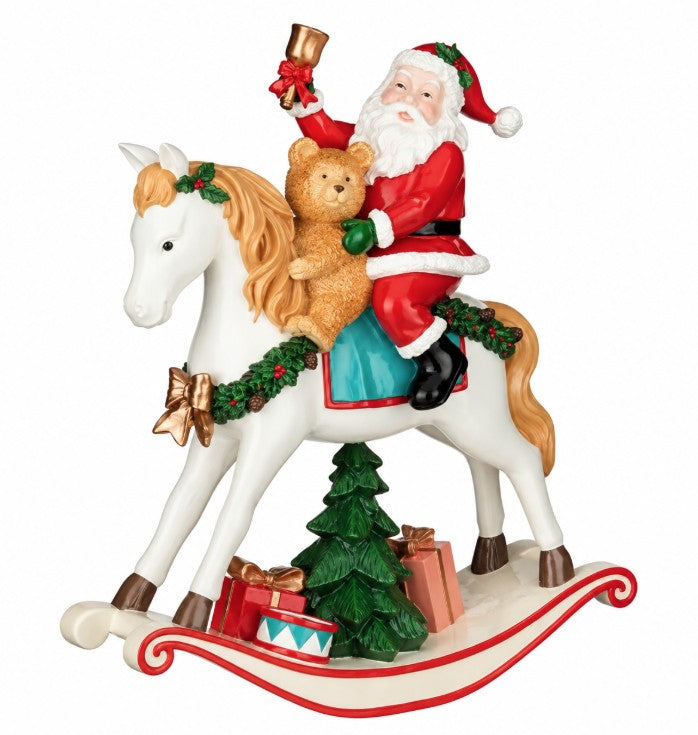 DECORATION ROCKINGHORSE SANTA  | EDEL1201071