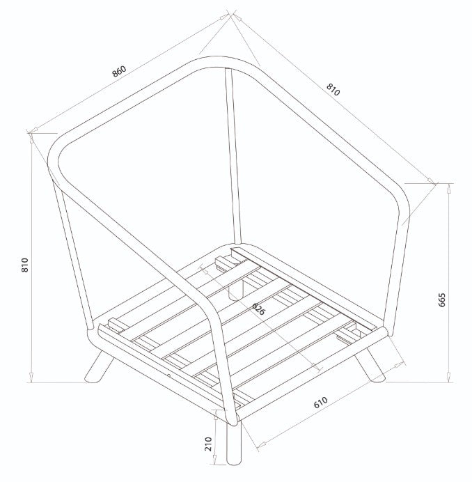 EDEN 3 SEAT LOUNGE SET NOIR | EDEN3SEATLOUNGESETNO