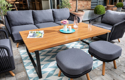 EDEN 3 SEAT LOUNGE SET NOIR | EDEN3SEATLOUNGESETNO