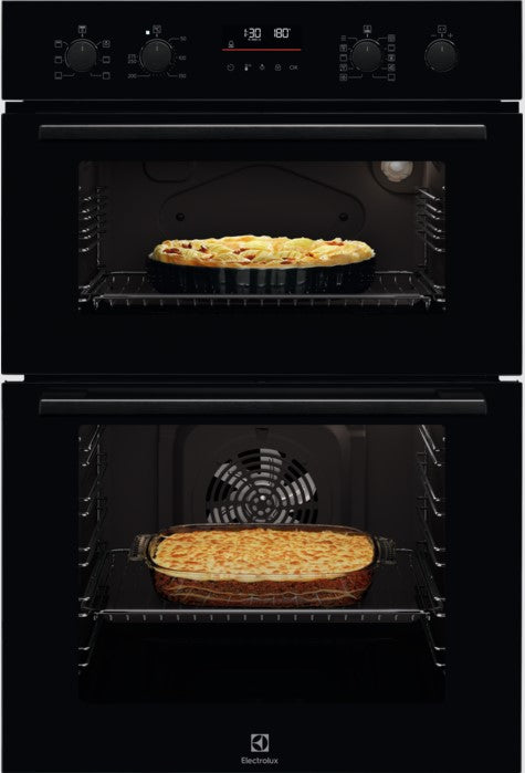 ELECTROLUX BUILT IN DOUBLE OVEN BLACK | EDFDC46K