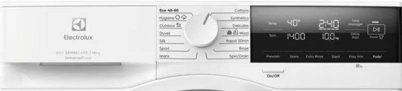 ELECTROLUX 10KG 1400RPM SENSICARE WASHING MACHINE  | EFI63142UD