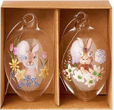 2PC 6CM GLASS HANGING EGGS | EG250380