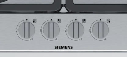 SIEMENS IQ300 60CM 4 BURNER GAS HOB STAINLESS STEE | EG6B5PB90