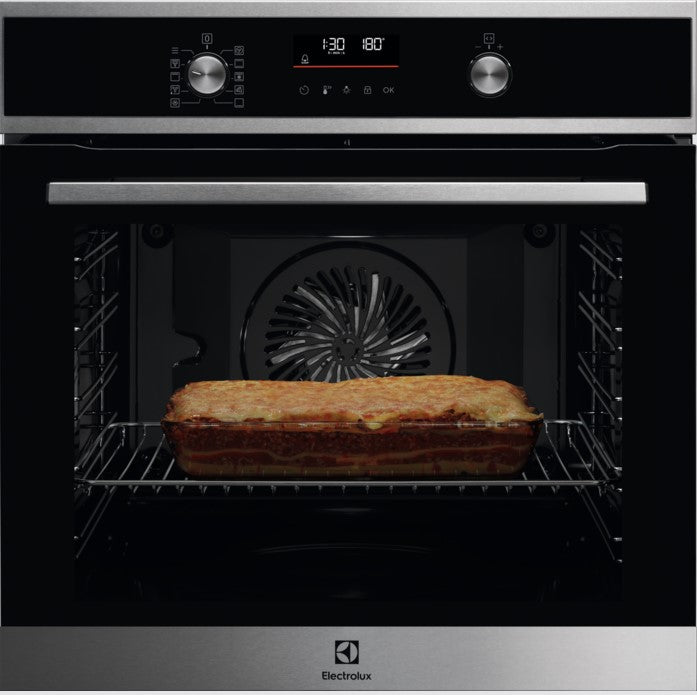 ELECTROLUX BUILT IN SINGLE PYROLYTIC OVEN ST STEEL | EOF6P46X