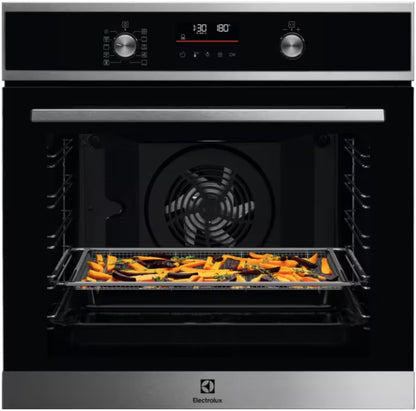 ELECTROLUX BUILT IN SINGLE PYROLYIC OVEN-AIRFRY SS | EOM6P46X