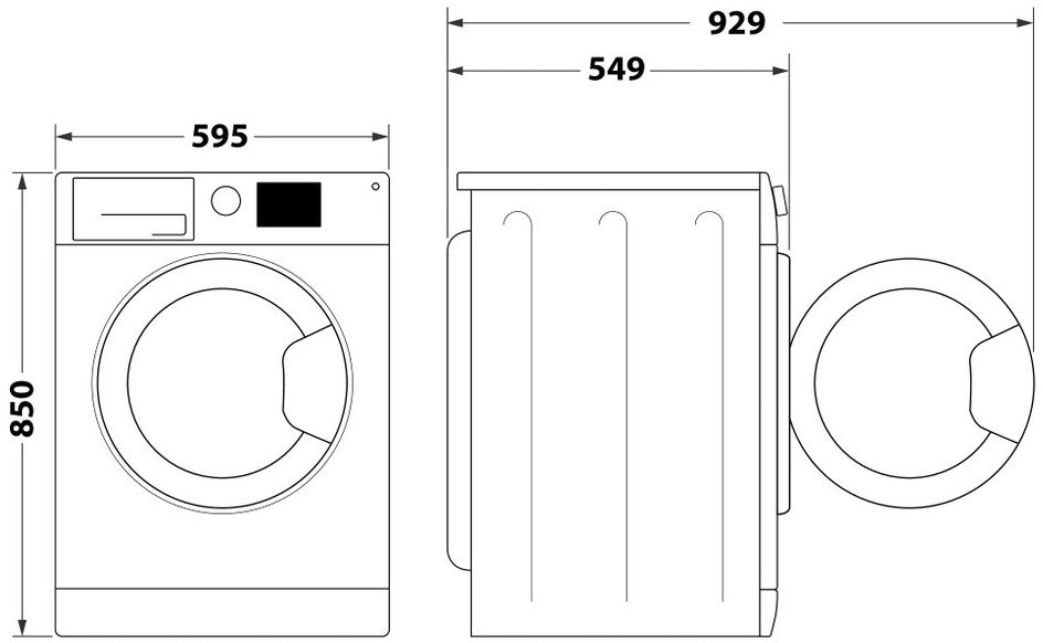 INDESIT 8KG-6KG WASHER DRYER SILVER | EWDE861483S