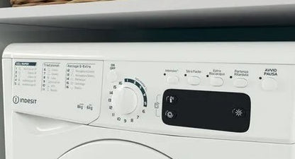 INDESIT FREESTANDING WASHER DRYER WHITE | EWDE861483WUK